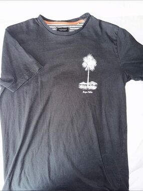 Cactus Black Short-Sleeve Palm Graphic Tee